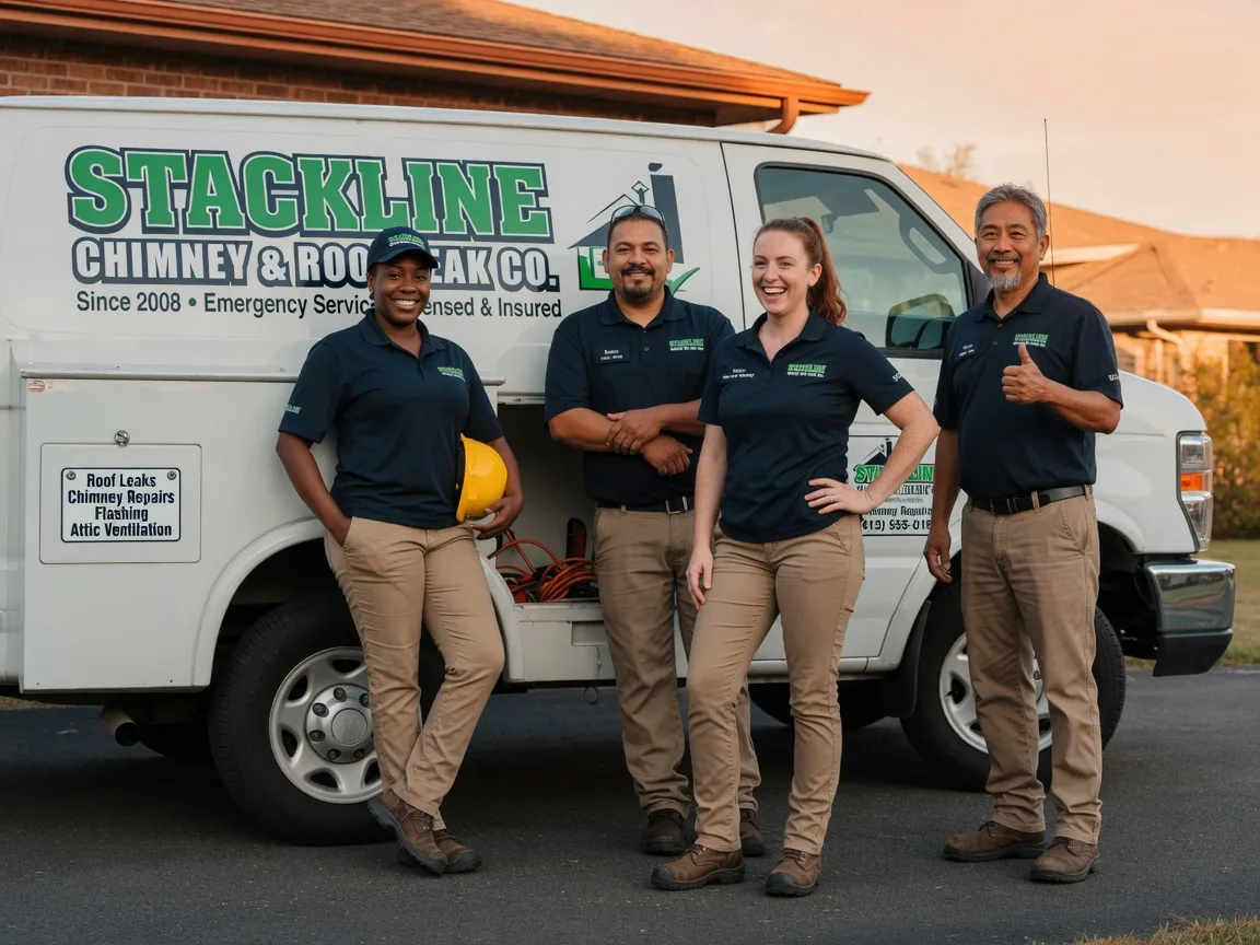 Chimney flashing repair company in Durant, OK